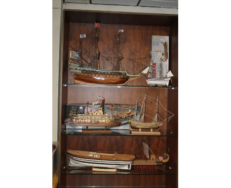 A PART MADE MANTUA 1:100 SCALE MODEL OF THE ITALIAN NAVY TRAINING SHIP "AMERIGO VESPUCCI" together with a Corel model "Wasa",