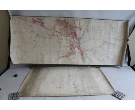 ORDNANCE SURVEY MAP OF CREWE CHESHIRE, c.1884, 1/2500, Edward Stanford together with one sheet showing Wheelock, Cheshire c.1