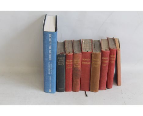 BAEDEKER TRAVEL GUIDES to include Northern Italy 1903, Southern Italy 1908, Central Italy 1890, Switzerland 1891, Belgium and