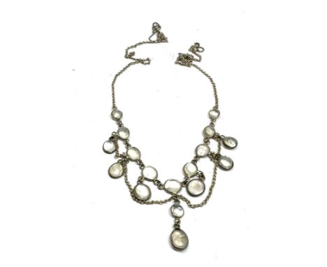 Vintage moonstone drop necklace 