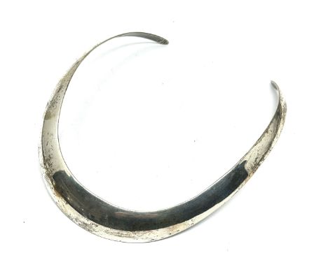 Vintage  Mexico Sterling Silver Collar Necklace weight approx 30g 