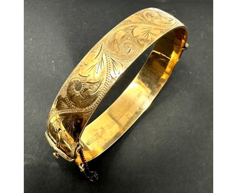 Vintage 9ct gold 1/5 R.G 40 year guaranteed hallmarked weight 35g 