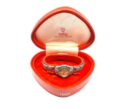 Vintage boxed Rolex Tudor Oyster Princess  Automatic original Stainless steel rolex strap and case 