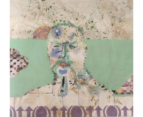 OLEG TISTOL (UKRANIAN B. 1960) PROJECT FROM THE PORTRAIT GALLERY OF NATIONAL HEROES: JOSEF PILSUDSKY Gouache, 58.5 x 63.5cm (