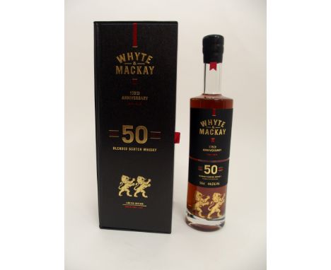 A RARE WHYTE &amp; MACKAY 175TH ANNIVERSARY AGED 50 YEAR OLD BLENDED SCOTCH WHISKY a limited edition of 1750, 50cl, 44.6% in 