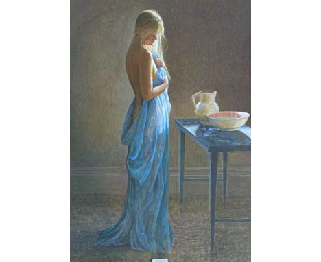 •Colin Fraser (Scottish, b. 1956), Early Morning Light, signed lower left, egg tempera on board, framed. 67cm by 46cm. Note: 