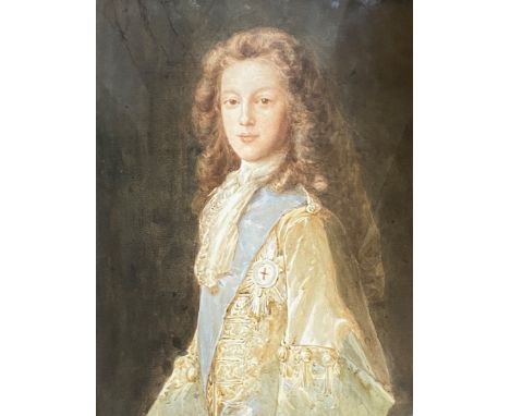 After Francois de Troy (French, 1645-1730), a portrait of Prince James Francis Edward Stuart (The Old Pretender), half-length