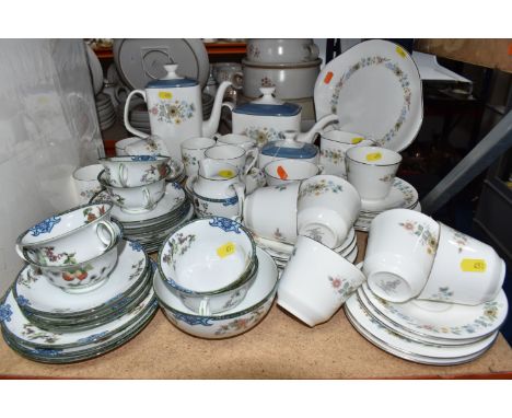 A LARGE GROUP OF ROYAL DOULTON TEA AND COFFEE WARES AND CONTINENTAL TEA WARES comprising a group of Royal Doulton 'Pastorale'