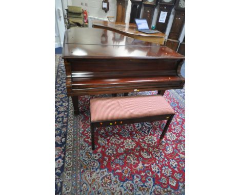 STEINWAY AND SONS, A 1926 MAHOGANY CASED OVERSTRUNG 6FT BABY GRAND PIANO, the hinged lid enclosing the cast iron frame, and t