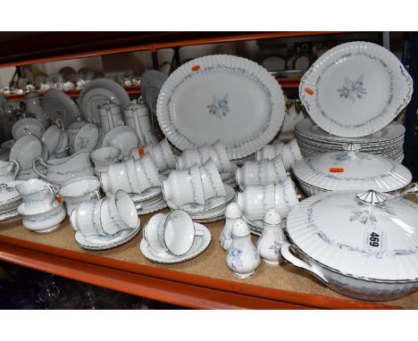A NINETY THREE PIECE PARAGON 'MORNING ROSE' DINNER SERVICE, comprising four tureens (one missing cover, another base with hai