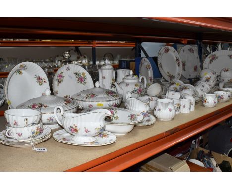 NINETY SIX PIECE ROYAL WORCESTER DINNERWARE SET, 'Roanoke',  Z2827, comprising of, one oval meat plate, one cake stand boxed,