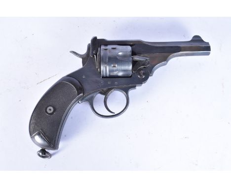 A Deactivated WWI military-issue Webley Mark V revolver, .445 calibre, serial 137311, numerous markings, including broad arro