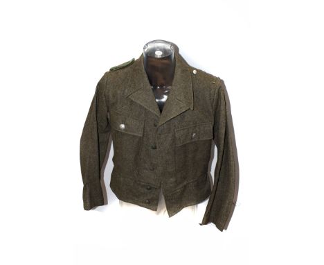 A German Army-style jacket, stamped 1940 to inside please form own opinion of authenticity before bidding