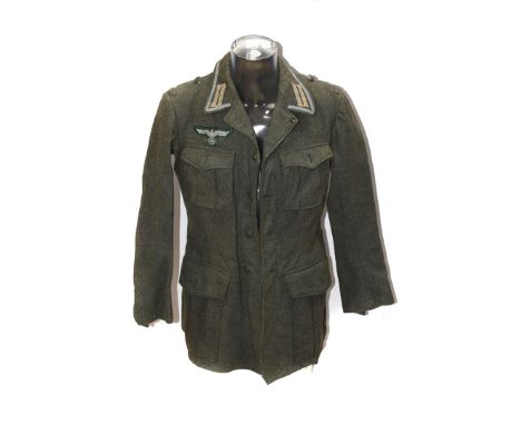 A German Army-style jacket and trousers, complete with badges please form own opinion of authenticity before bidding