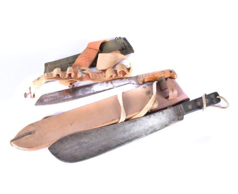 A Military Issue Korean War period Machete,  inscribed with broad arrow, KE8277 and dated 1954, complete with 1952 dated mili