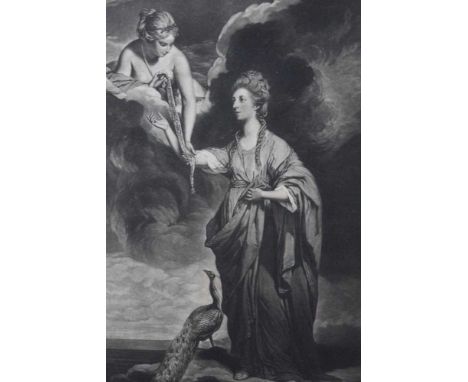 John Dixon after Joshua Reynolds, 18th century mezzotint - Mrs Blake as Juno, in glazed Hogarth frame, 63cm x 41cmProvenance: