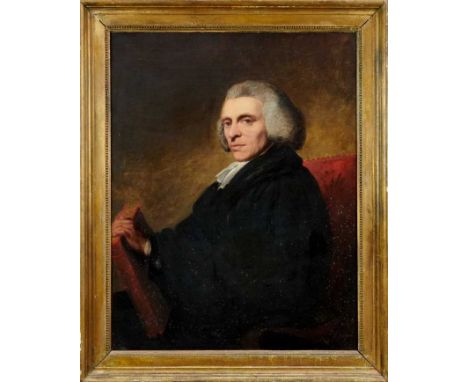 English School, late 18th/early 19th century, oil on canvas - portrait of the Reverend William Jones of Nayland, 90cm x 70cm,