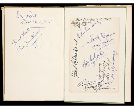 A copy of Henry Cotton's book "My Swing" signed by the author and a selection of other golfers,
1st edition with d/j, 1952, s