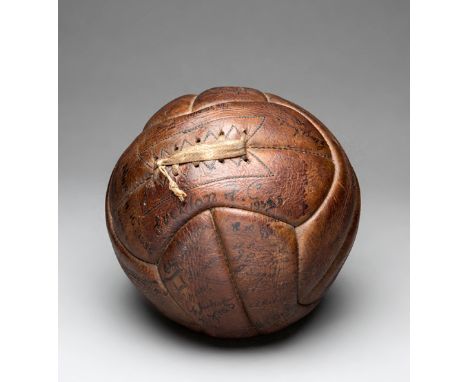 The match ball from the Arsenal game v Everton at Goodison Park 16th March 1935 when Frank Moss became the only goalkeeper in