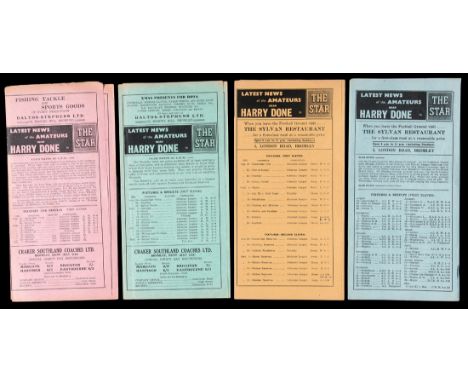 A collection of 50 Bromley FC home programmes from seasons 1950-51, 1951-52 & 1952-3,
first-team and reserves issues