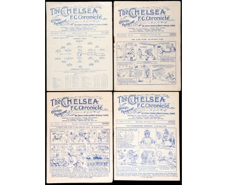 62 Chelsea home programmes seasons 1930-31 to 1932-33,
i) 1930-31 16 first-team, 5 reserves
ii) 1931-32 18 first-team, 4 rese