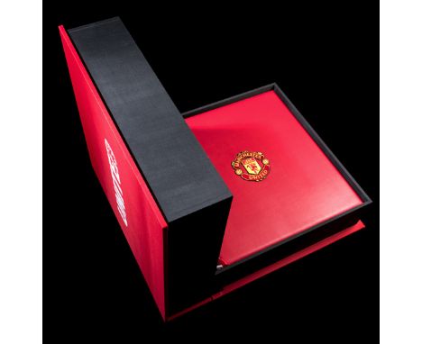 Manchester United Opus,
ultra luxurious production, limited edition, signed by Sir Alex Ferguson & Sir Bobby Charlton, over 8