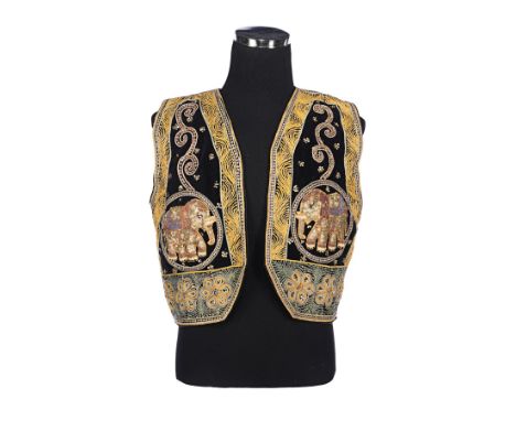 JIMI HENDRIX - Jimi Hendrix Elephant-Patterned Waistcoat - An elephant-patterned waistcoat worn by legendary American rocksta