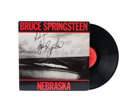 BRUCE SPRINGSTEEN - Bruce Springsteen-autographed Nebraska Album - A copy of Bruce Springsteen's sixth studio album, Nebraska