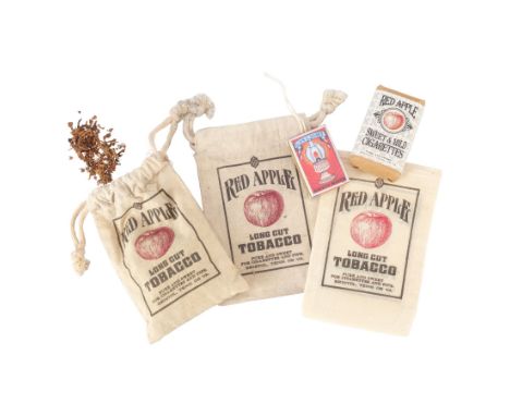 DJANGO UNCHAINED (2012) - Pack of Red Apple Cigarettes With Pouches and Matches - A pack of Red Apple cigarettes with a pouch