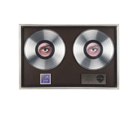 PRINCE - The Dr. Fink Collection: "1999" Platinum Double Disc Award - A platinum double disc award presented to Matt Fink to 