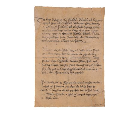 THE LORD OF THE RINGS: THE FELLOWSHIP OF THE RING (2001) - Page of Writing from Bilbo's (Ian Holm) House - A page of writing 