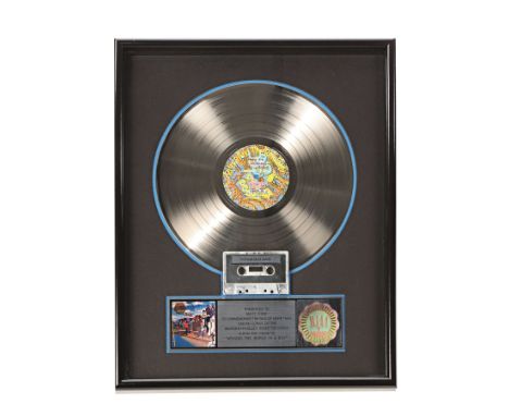 PRINCE AND THE REVOLUTION - The Dr. Fink Collection: "Around The World In A Day" Platinum Disc - A platinum disc presented to