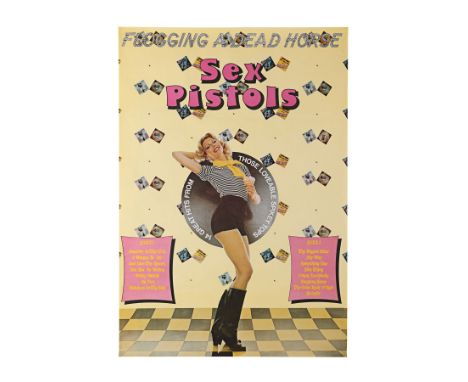 SEX PISTOLS - Flogging a Dead Horse Promotional Poster - A poster promoting punk rock band The Sex Pistols' compilation album