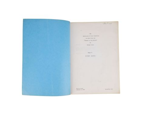 STAR WARS: A NEW HOPE (1977) - Fourth Draft Script - A fourth draft script from George Lucas' Star Wars: A New Hope. The scri