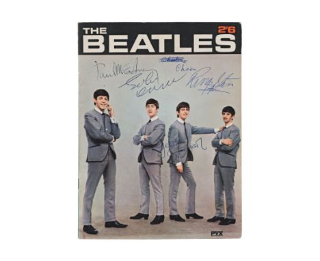 THE BEATLES - Paul McCartney, John Lennon, George Harrison and Ringo Starr-Autographed ''Life With The Beatles'' Booklet - A 