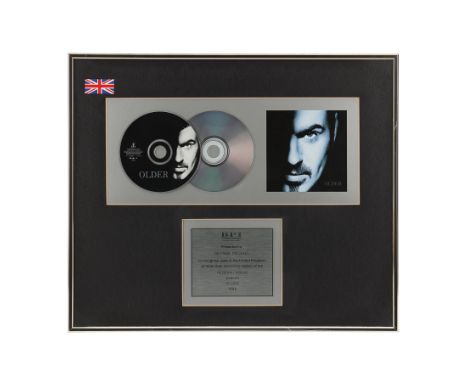 GEORGE MICHAEL - "Older" Platinum CD Award - A platinum CD award presented to George Michael to commemorate the sale of more 