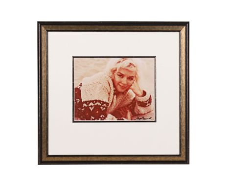 MARILYN MONROE - "In Sweater, Close Up" Photograph by George Barris - A chromogenic print of Marilyn Monroe by photographer G