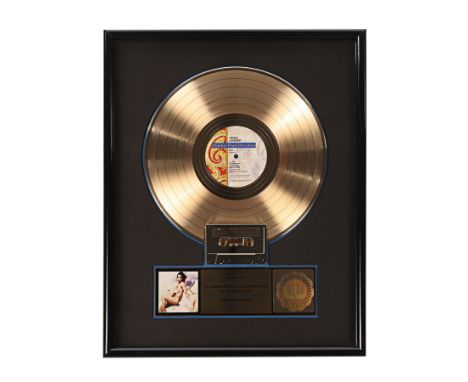 PRINCE - The Dr. Fink Collection: "Lovesexy" Gold Disc - A gold disc presented to Matt Fink to commemorate the sale of more t