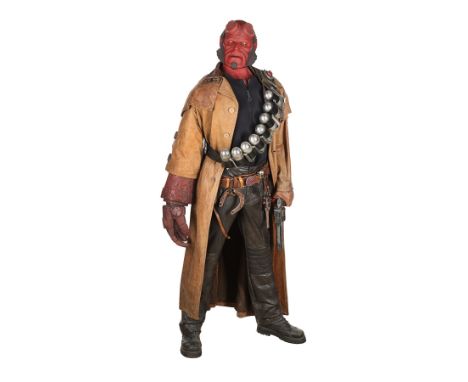 HELLBOY (2004) - Hellboy's (Ron Perlman) Costume on Display - Hellboy's (Ron Perlman) costume from Guillermo del Toro's fanta