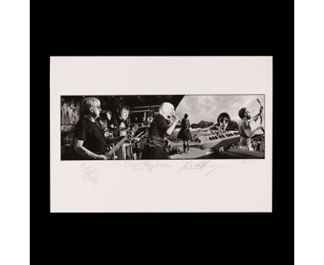 BLONDIE - The Rockarchive Collection: Debbie Harry, Clem Burke and Chris Stein Autographed Print by Jill Furmanovsky, The Hop