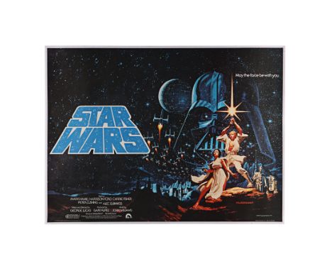 STAR WARS: A NEW HOPE (1977) - Hildebrandt UK Quad Poster - A poster designed by the Brothers Hildebrandt for George Lucas' S