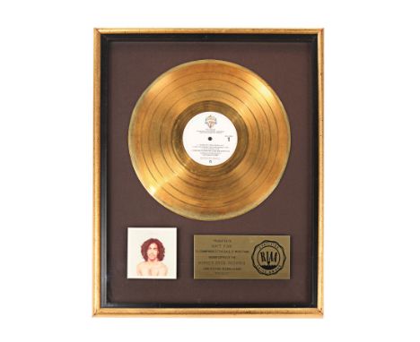 PRINCE - The Dr. Fink Collection: "Prince" Gold Disc - A gold disc presented to Matt Fink to commemorate the sale of more tha
