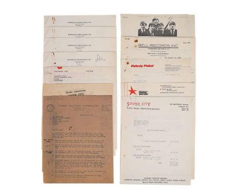 THE ANIMALS - The Patricia "Trixie" Sullivan Collection: Large Quantity of Paperwork From the Office of Mike Jeffery (1961-19