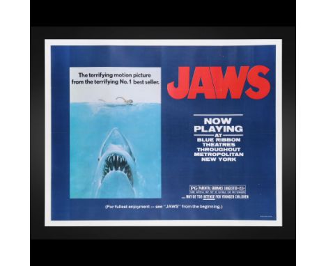 JAWS (1975) - David Frangioni Collection: US Subway - "Now Playing" Style, 1975 - A US Subway poster from the release of Stev