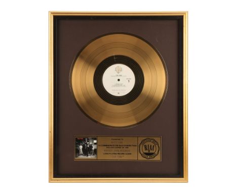 THE TIME - The Dr. Fink Collection: "The Time" Gold Disc - A gold disc presented to Matt Fink to commemorate the sale of more