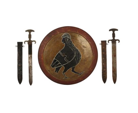 JASON AND THE ARGONAUTS (1963) - Argonaut SFX Retractable Sword, Argonaut Hero Metal Sword with Scabbard and Polydeuces' (Joh