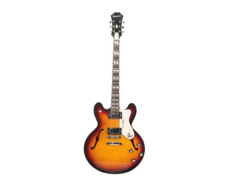 OASIS - Noel Gallagher's Owned and Autographed Sunburst Epiphone Signature Supernova Guitar - An Epiphone Signature Supernova