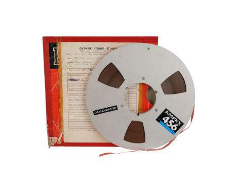 JIMI HENDRIX - The Patricia "Trixie" Sullivan Collection: Are You Experienced Mono Mix Master Reel-to-Reel Tape - A tape feat
