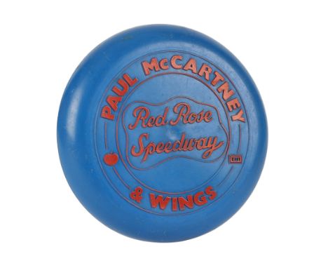 PAUL MCCARTNEY AND WINGS - "Red Rose Speedway" UK Tour Promotional Frisbee - A Paul McCartney and Wings "Red Rose Speedway" p