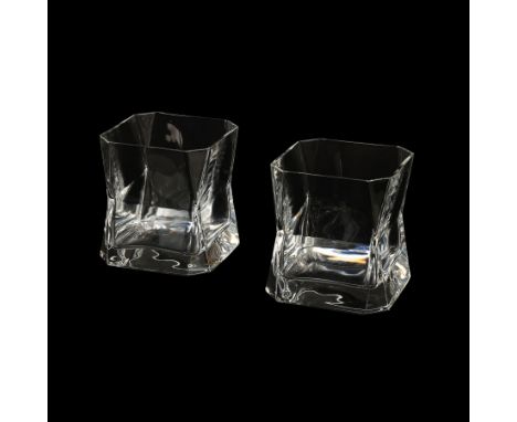 BLADE RUNNER (1982) - Editor Terry Rawlings' Pair of Deckard (Harrison Ford) Apartment Glass Whiskey Tumblers - A pair of gla